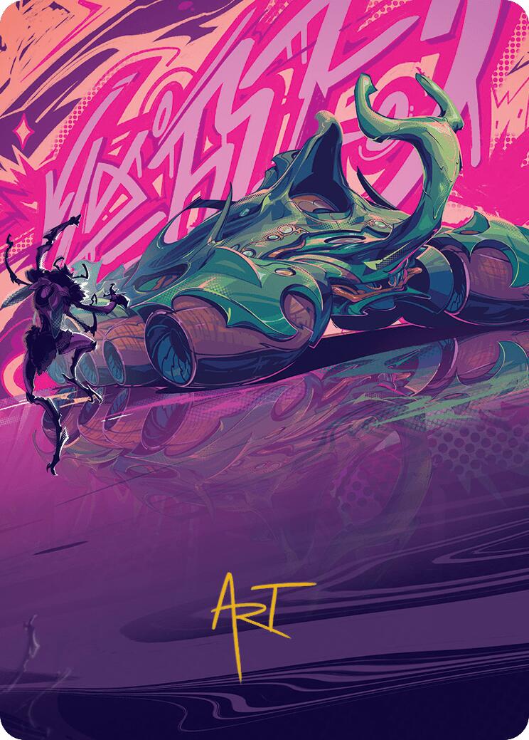 Earthrumbler Art Card (Gold-Stamped Signature) [Aetherdrift Art Series] | Webway Games