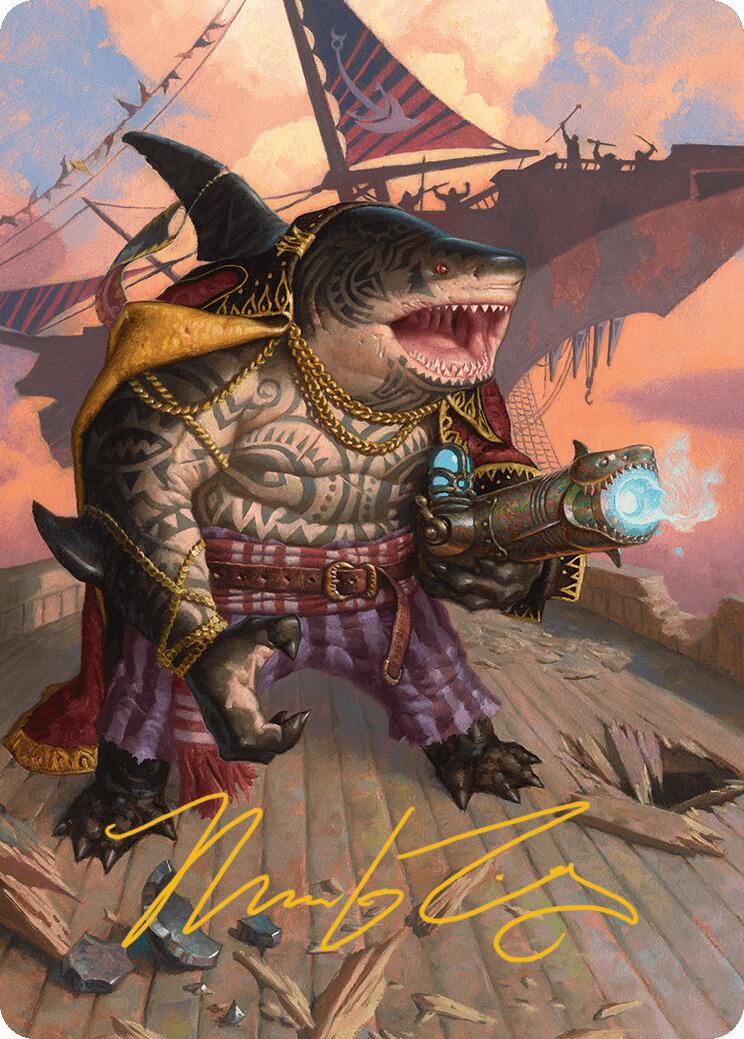 Captain Howler, Sea Scourge Art Card (4/54) (Gold-Stamped Signature) [Aetherdrift Art Series] | Webway Games