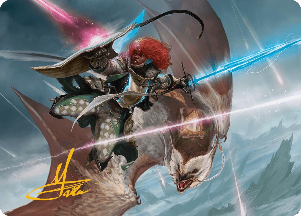 Caradora, Heart of Alacria Art Card (14/54) (Gold-Stamped Signature) [Aetherdrift Art Series] | Webway Games