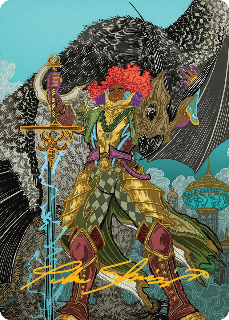 Caradora, Heart of Alacria Art Card (3/54) (Gold-Stamped Signature) [Aetherdrift Art Series] | Webway Games