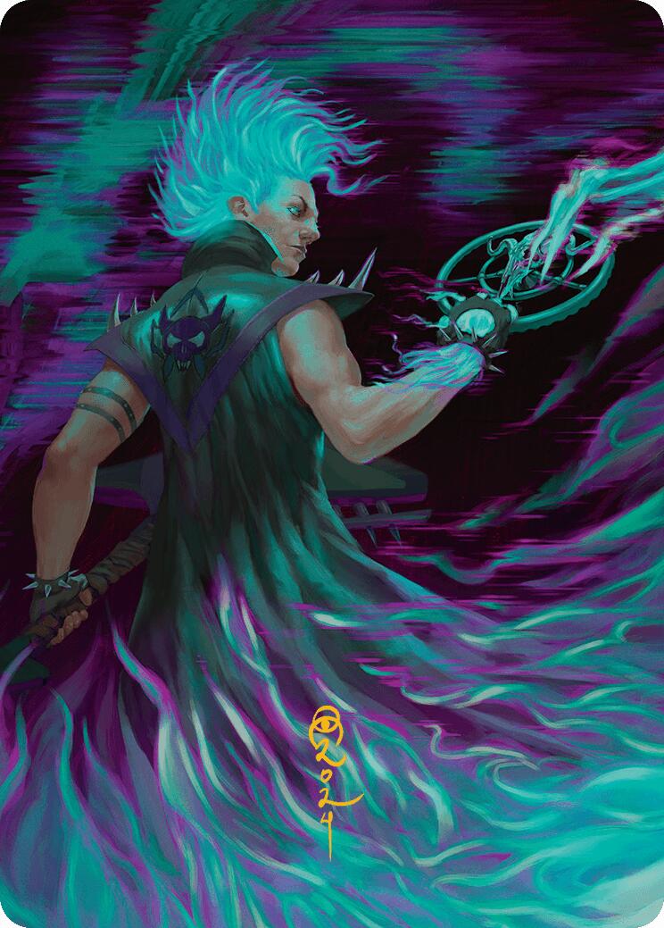 Winter, Cursed Rider Art Card (Gold-Stamped Signature) [Aetherdrift Art Series] | Webway Games