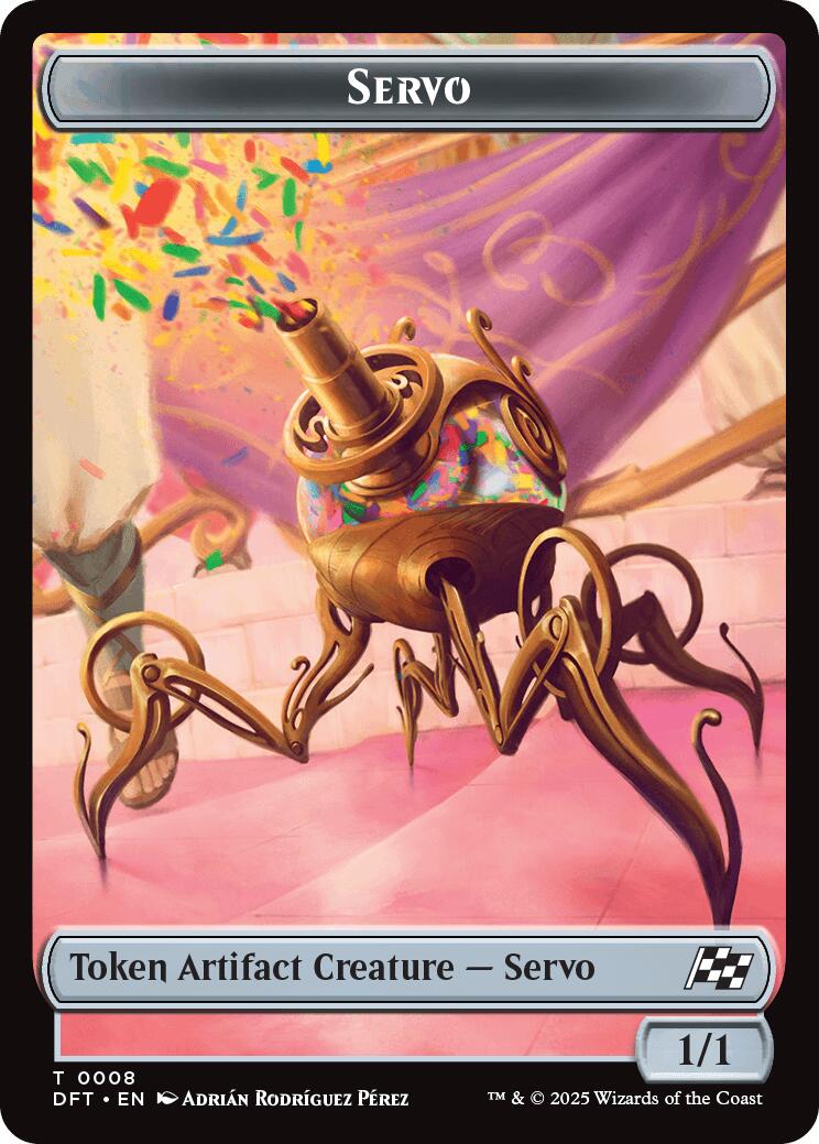 Servo // Thopter (0009) Double-Sided Token [Aetherdrift Tokens] | Webway Games