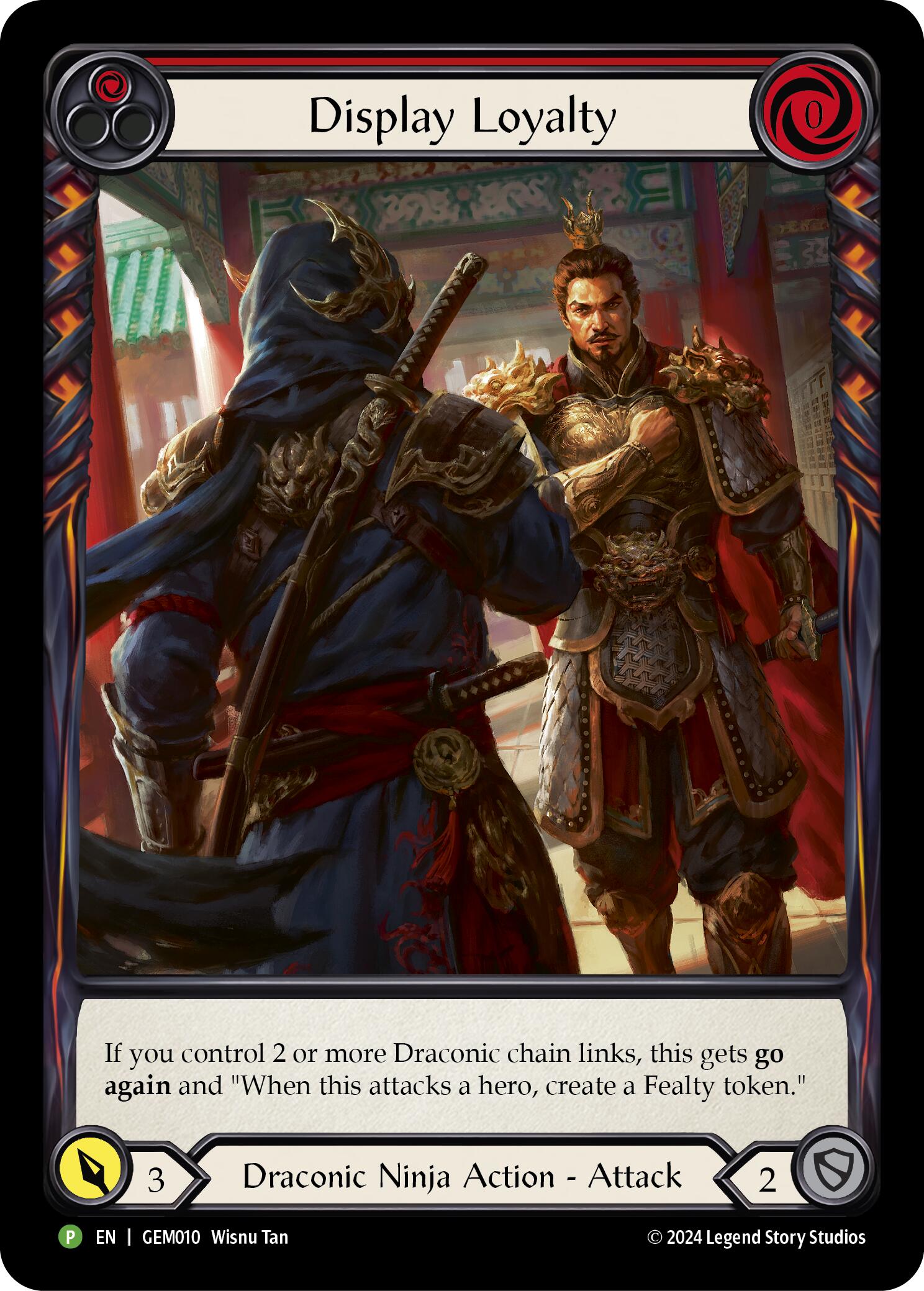 Display Loyalty (Red) [GEM010] (GEM Pack 1)  Rainbow Foil | Webway Games