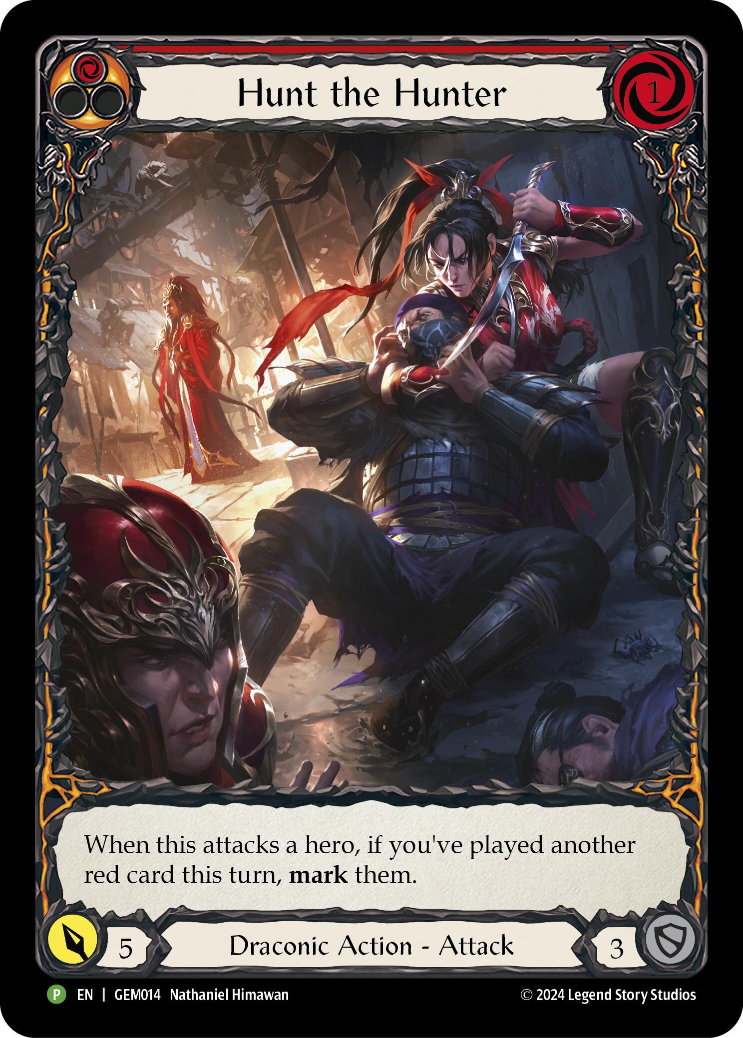 Hunt the Hunter (Red) [GEM014] (GEM Pack 1)  Rainbow Foil | Webway Games