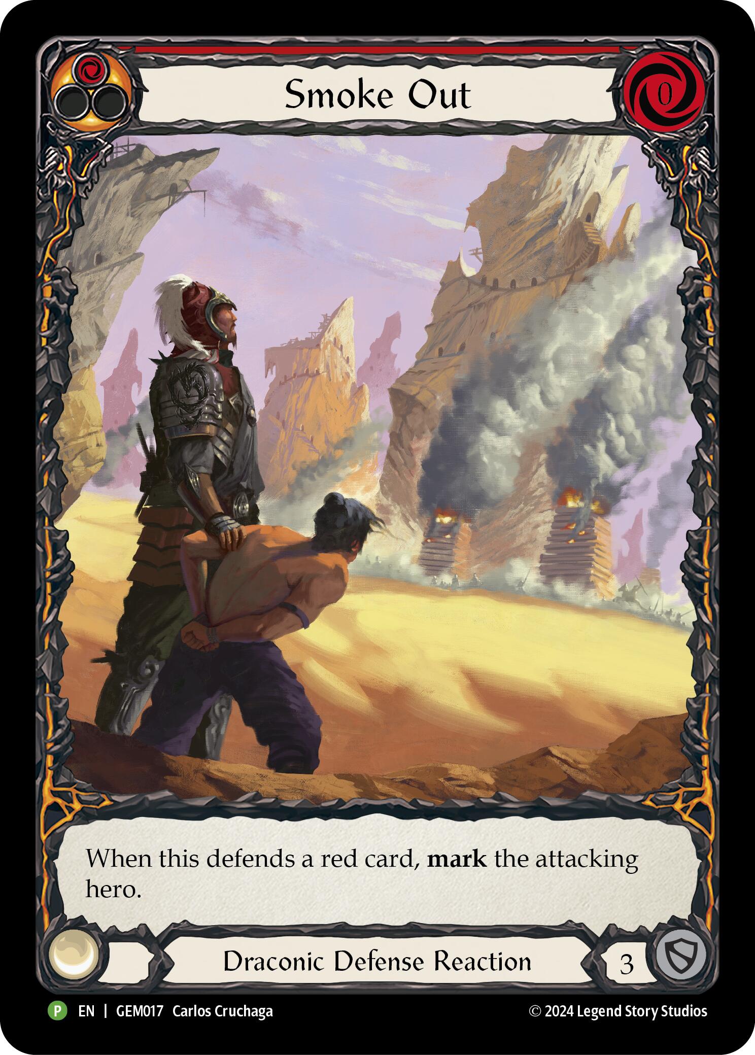 Smoke Out (Red) [GEM017] (GEM Pack 1)  Rainbow Foil | Webway Games