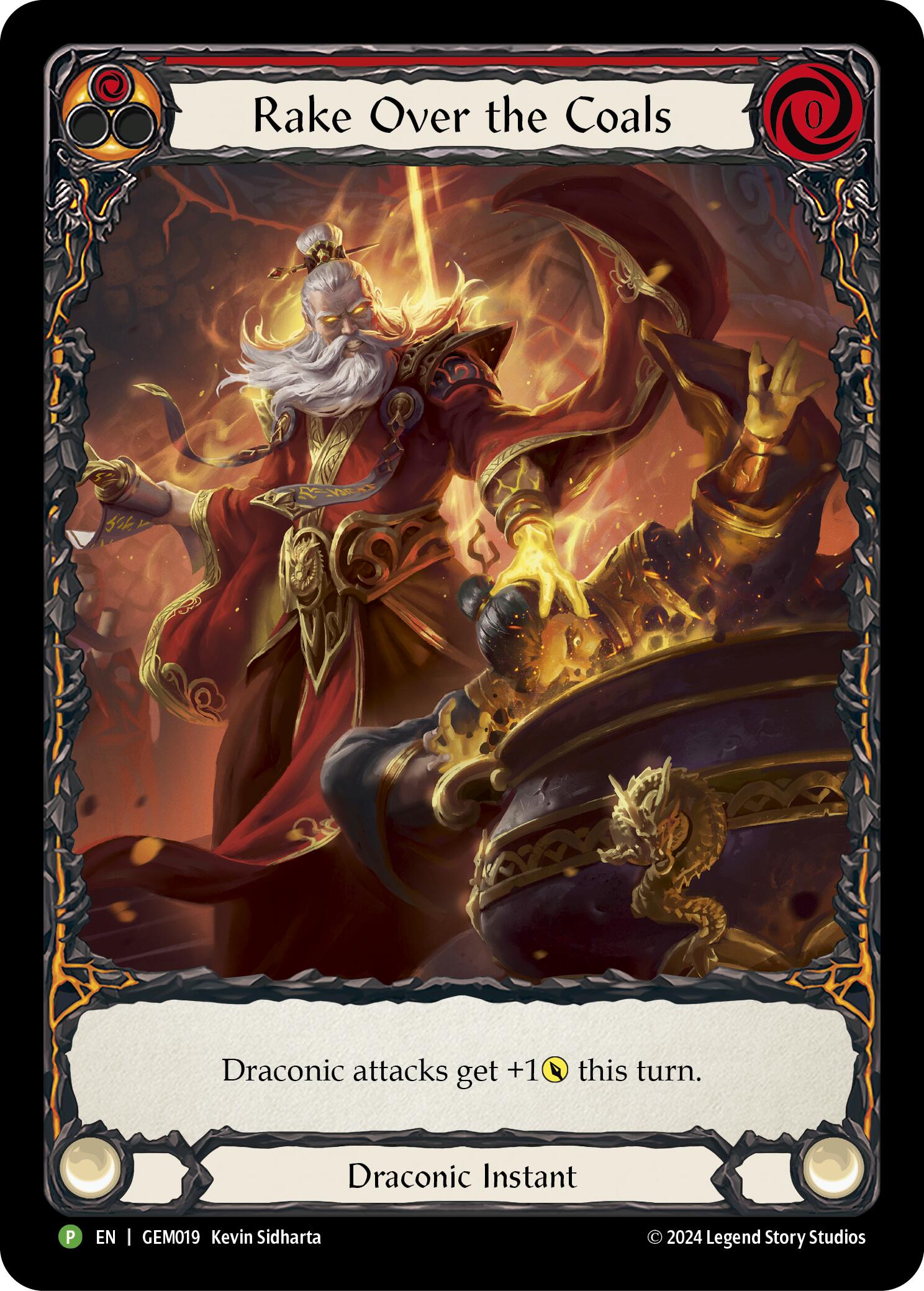 Rake Over the Coals (Red) [GEM019] (GEM Pack 1)  Rainbow Foil | Webway Games