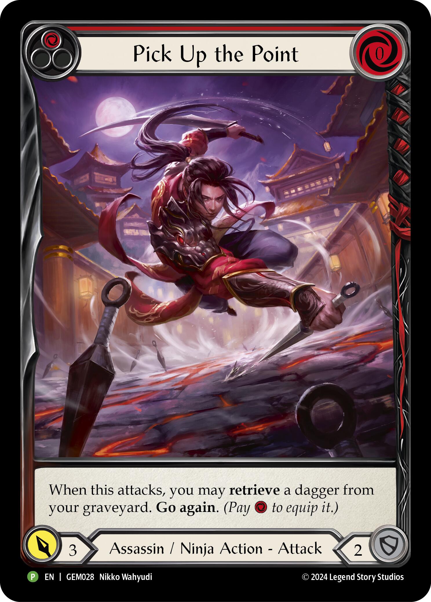 Pick Up the Point (Red) [GEM028] (GEM Pack 1)  Rainbow Foil | Webway Games
