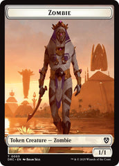 Timeless Dragon // Zombie (0003) Double-Sided Token [Aetherdrift Tokens] | Webway Games