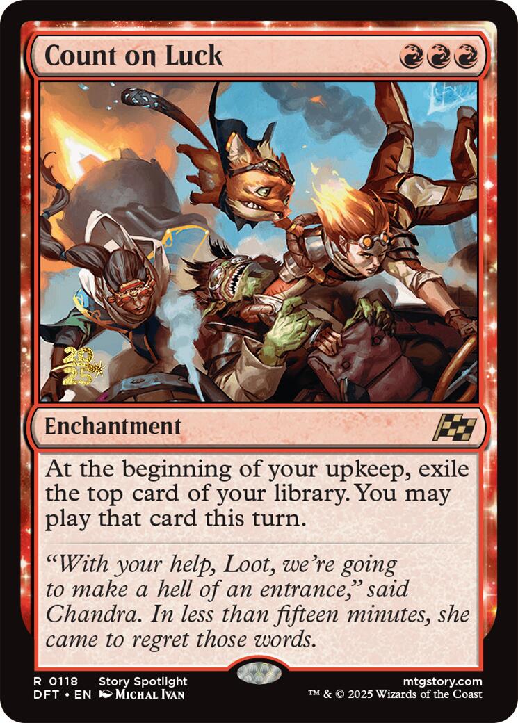 Count on Luck [Aetherdrift Prerelease Promos] | Webway Games