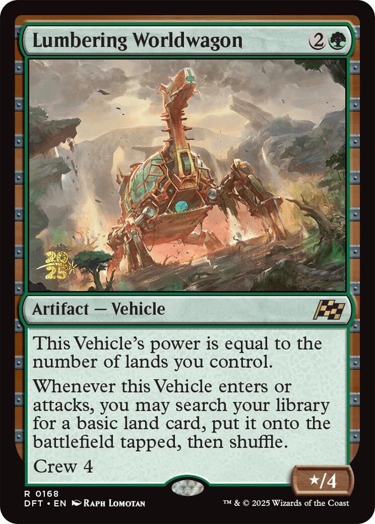 Lumbering Worldwagon [Aetherdrift Prerelease Promos] | Webway Games