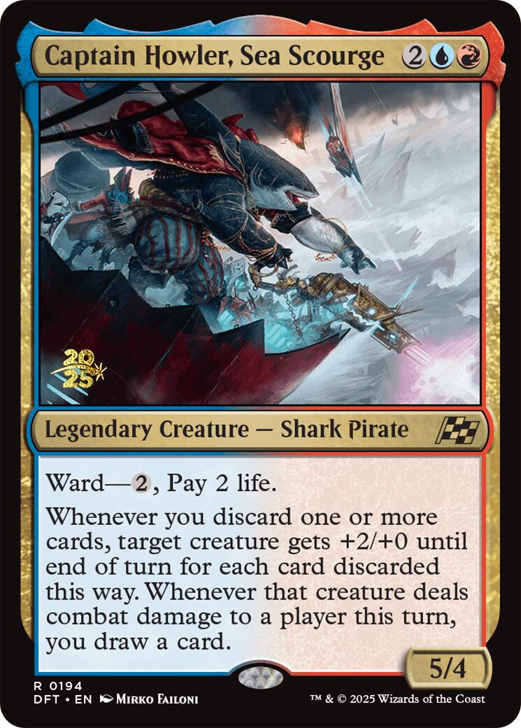 Captain Howler, Sea Scourge [Aetherdrift Prerelease Promos] | Webway Games