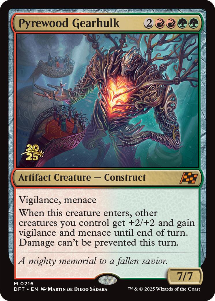 Pyrewood Gearhulk [Aetherdrift Prerelease Promos] | Webway Games