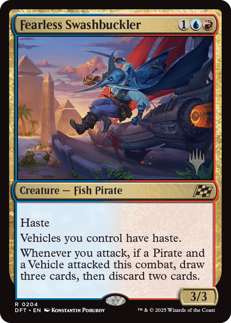 Fearless Swashbuckler (Promo Pack) [Aetherdrift Promos] | Webway Games