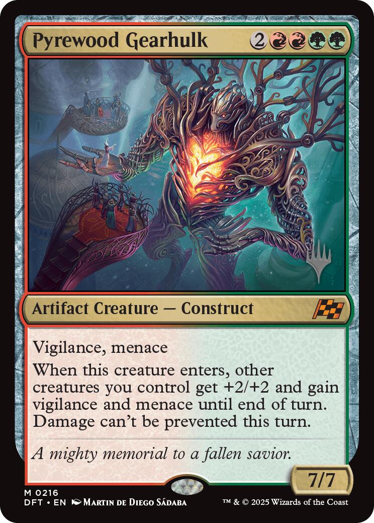 Pyrewood Gearhulk (Promo Pack) [Aetherdrift Promos] | Webway Games
