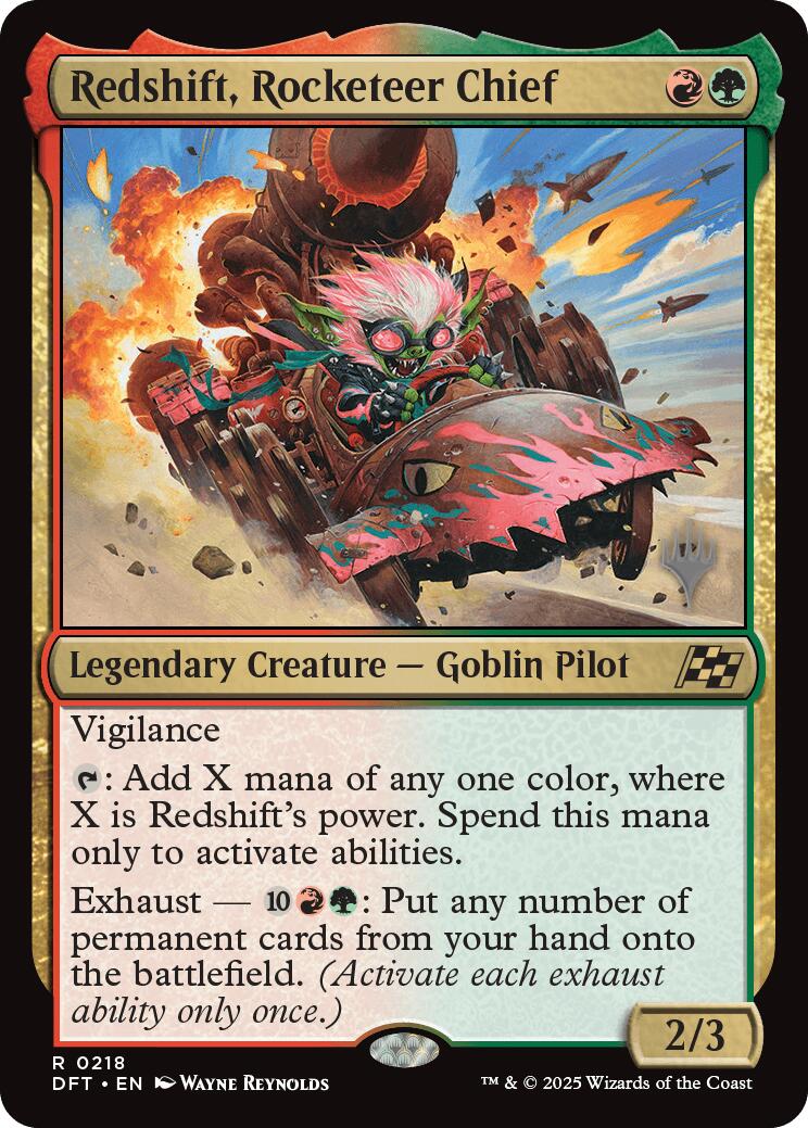 Redshift, Rocketeer Chief (Promo Pack) [Aetherdrift Promos] | Webway Games