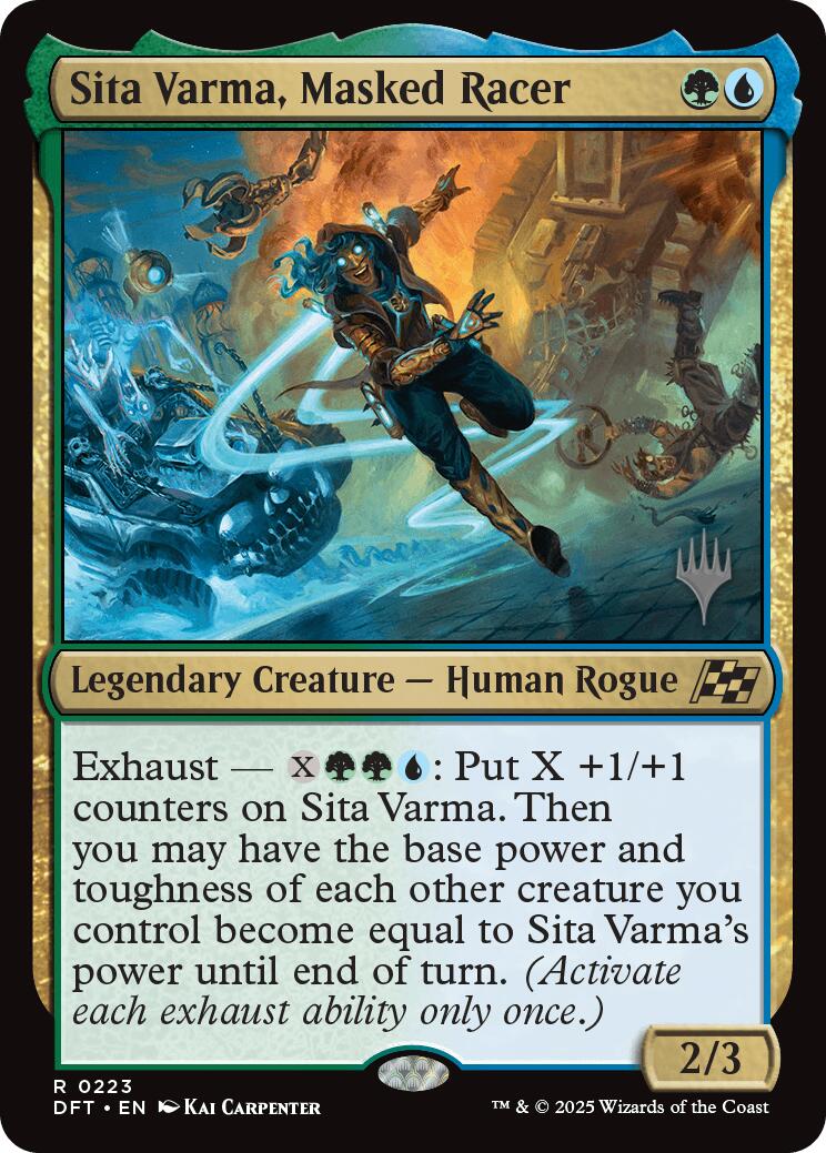 Sita Varma, Masked Racer (Promo Pack) [Aetherdrift Promos] | Webway Games