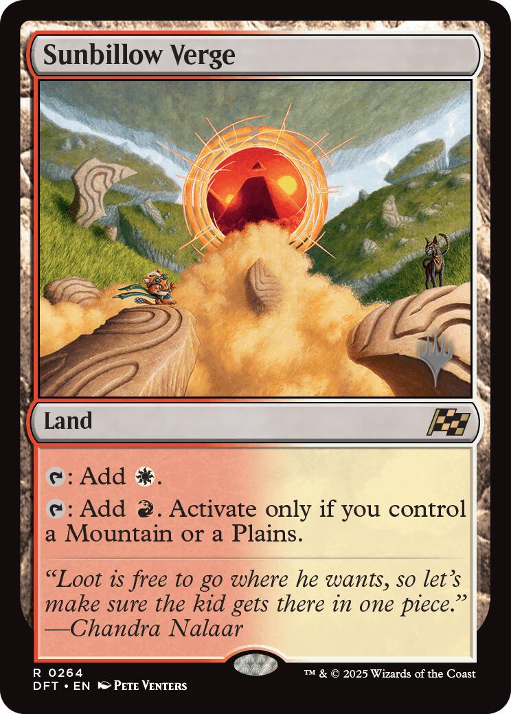 Sunbillow Verge (Promo Pack) [Aetherdrift Promos] | Webway Games