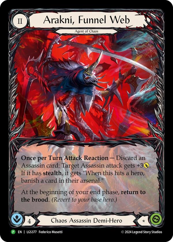Arakni, Funnel Web (Extended Art) [LGS377] (Promo)  Rainbow Foil | Webway Games