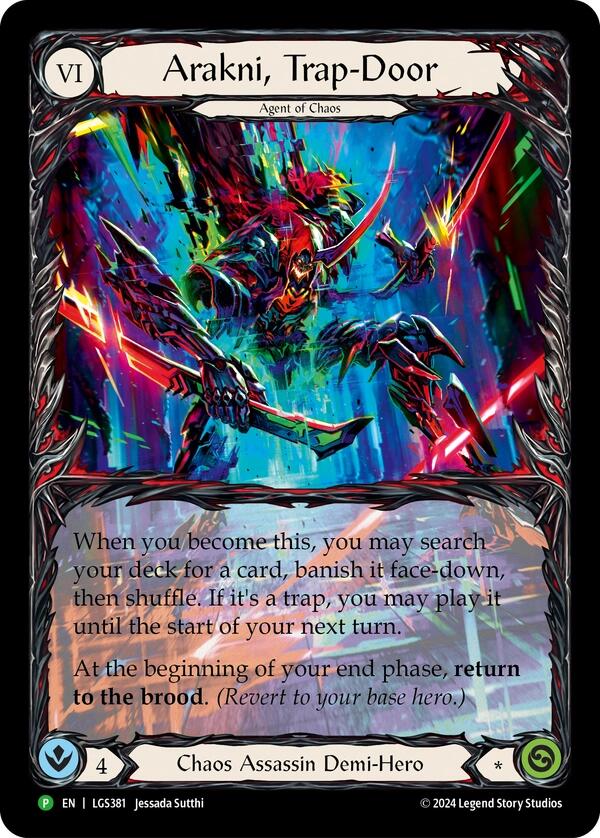 Arakni, Trap-Door (Extended Art) [LGS381] (Promo)  Rainbow Foil | Webway Games