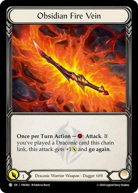 Obsidian Fire Vein [FNG002] (The Hunted Fang Blitz Deck) | Webway Games