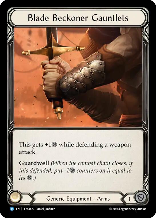 Blade Beckoner Gauntlets [FNG005] (The Hunted Fang Blitz Deck) | Webway Games
