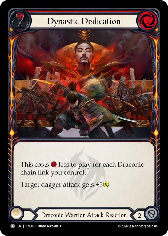 Dynastic Dedication (Red) [FNG011] (The Hunted Fang Blitz Deck) | Webway Games