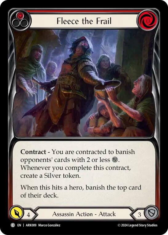 Fleece the Frail (Red) [ARK009] (The Hunted Arakni Blitz Deck) | Webway Games