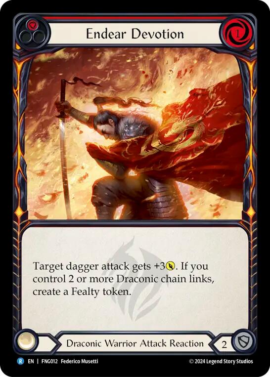 Endear Devotion (Red) [FNG012] (The Hunted Fang Blitz Deck) | Webway Games