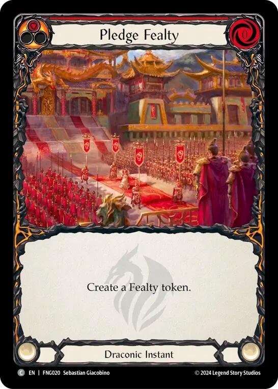 Pledge Fealty (Red) [FNG020] (The Hunted Fang Blitz Deck) | Webway Games