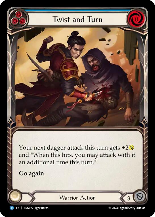 Twist and Turn (Blue) [FNG027] (The Hunted Fang Blitz Deck) | Webway Games