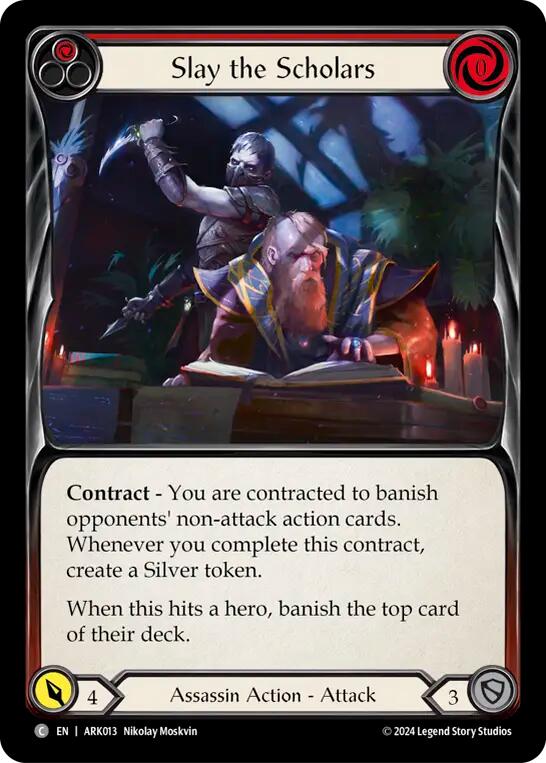 Slay the Scholars (Red) [ARK013] (The Hunted Arakni Blitz Deck) | Webway Games