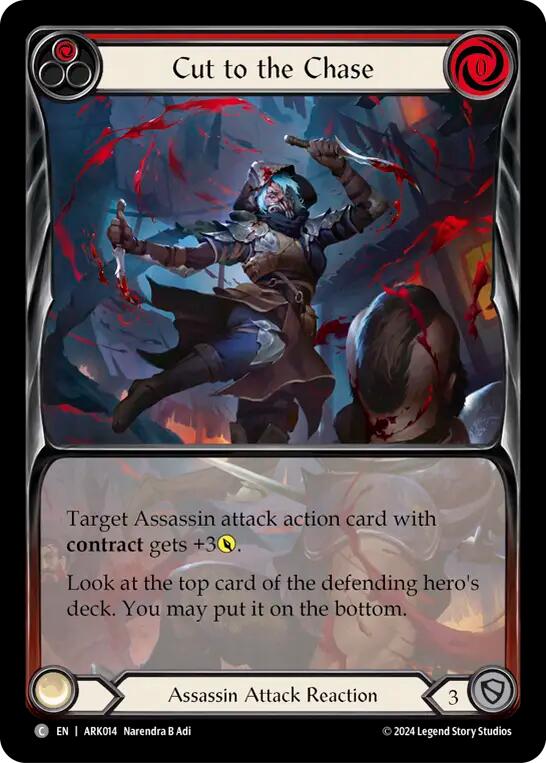 Cut to the Chase (Red) (Extended Art) [ARK014] (The Hunted Arakni Blitz Deck) | Webway Games