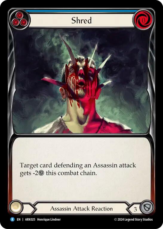 Shred (Blue) [ARK025] (The Hunted Arakni Blitz Deck) | Webway Games