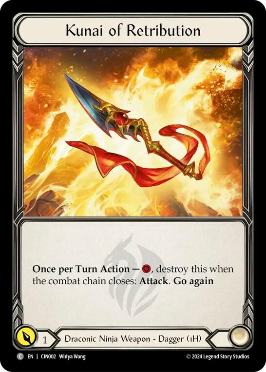 Kunai of Retribution [CIN002] (The Hunted Cindra Blitz Deck) | Webway Games