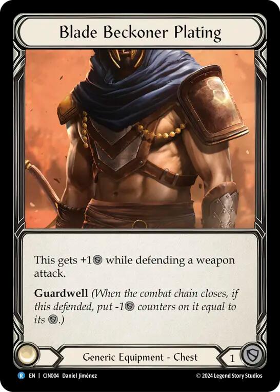 Blade Beckoner Plating [CIN004] (The Hunted Cindra Blitz Deck) | Webway Games