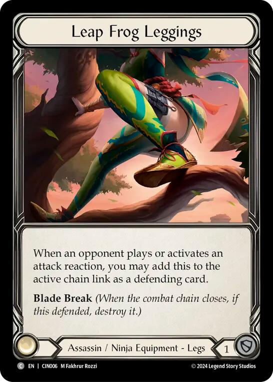 Leap Frog Leggings [CIN006] (The Hunted Cindra Blitz Deck) | Webway Games
