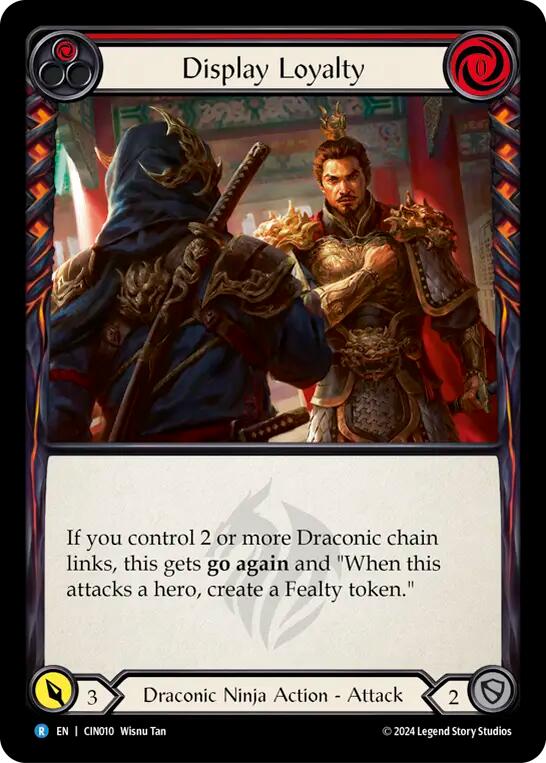 Display Loyalty (Red) [CIN010] (The Hunted Cindra Blitz Deck) | Webway Games