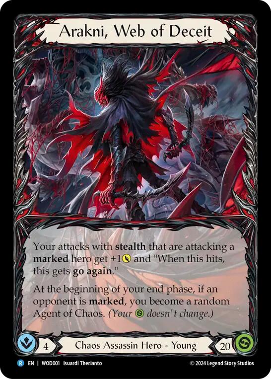 Arakni, Web of Deceit [WOD001] (The Hunted Arakni, Web of Deceit Blitz Deck)  Rainbow Foil | Webway Games