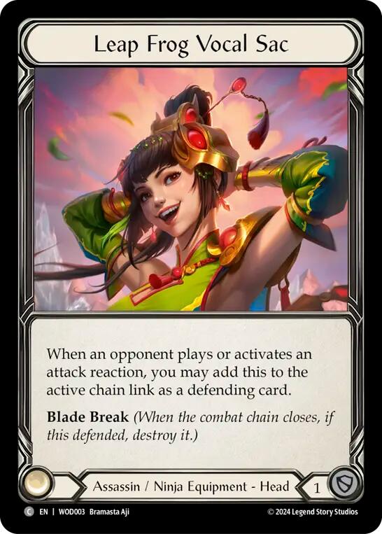 Leap Frog Vocal Sac [WOD003] (The Hunted Arakni, Web of Deceit Blitz Deck) | Webway Games