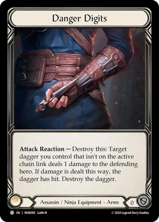 Danger Digits [WOD005] (The Hunted Arakni, Web of Deceit Blitz Deck) | Webway Games