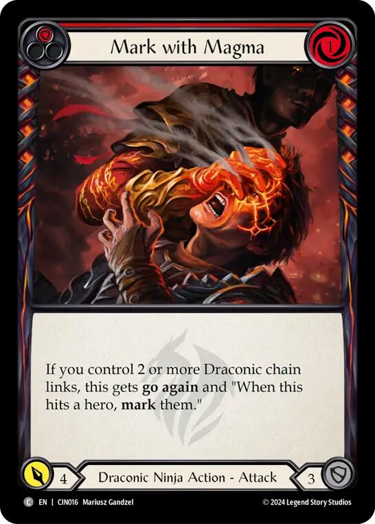 Mark with Magma (Red) [CIN016] (The Hunted Cindra Blitz Deck) | Webway Games