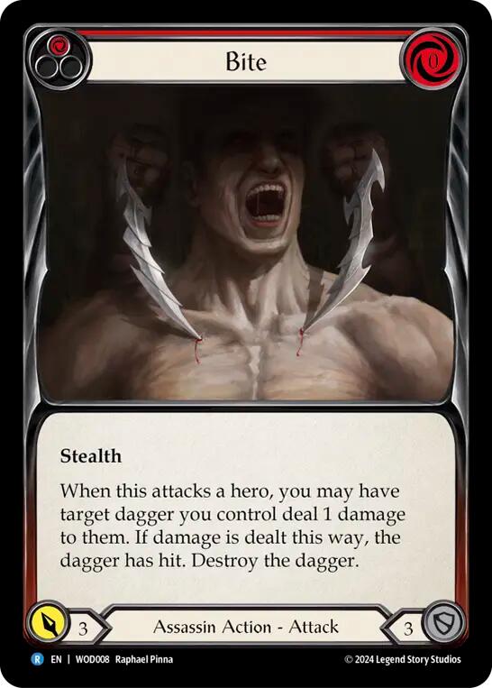 Bite (Red) [WOD008] (The Hunted Arakni, Web of Deceit Blitz Deck) | Webway Games