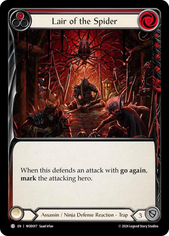 Lair of the Spider (Red) [WOD017] (The Hunted Arakni, Web of Deceit Blitz Deck) | Webway Games