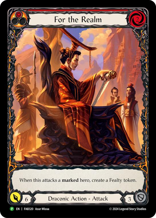 For the Realm [FAB320] (Promo)  Rainbow Foil | Webway Games