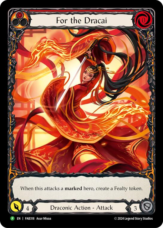 For the Dracai [FAB318] (Promo)  Rainbow Foil | Webway Games