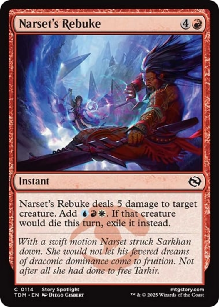 Narset's Rebuke [Tarkir: Dragonstorm] | Webway Games