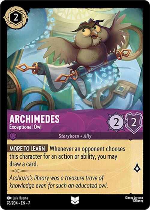 Archimedes - Exceptional Owl (76/204) [Archazia's Island] | Webway Games