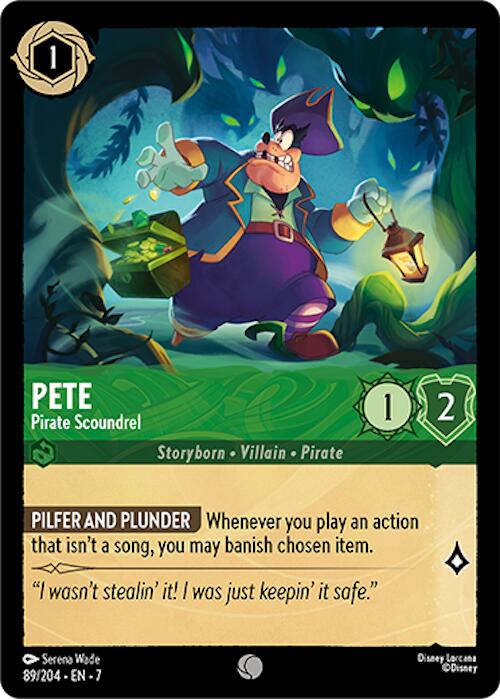 Pete - Pirate Scoundrel (89/204) [Archazia's Island] | Webway Games