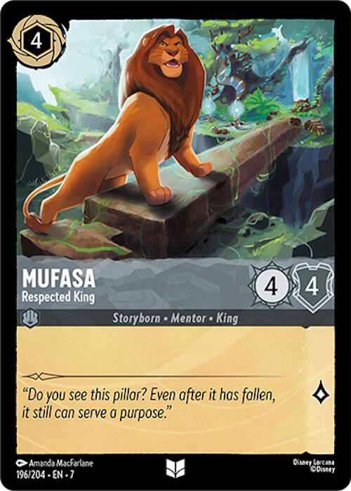 Mufasa - Respected King (196/204) [Archazia's Island] | Webway Games