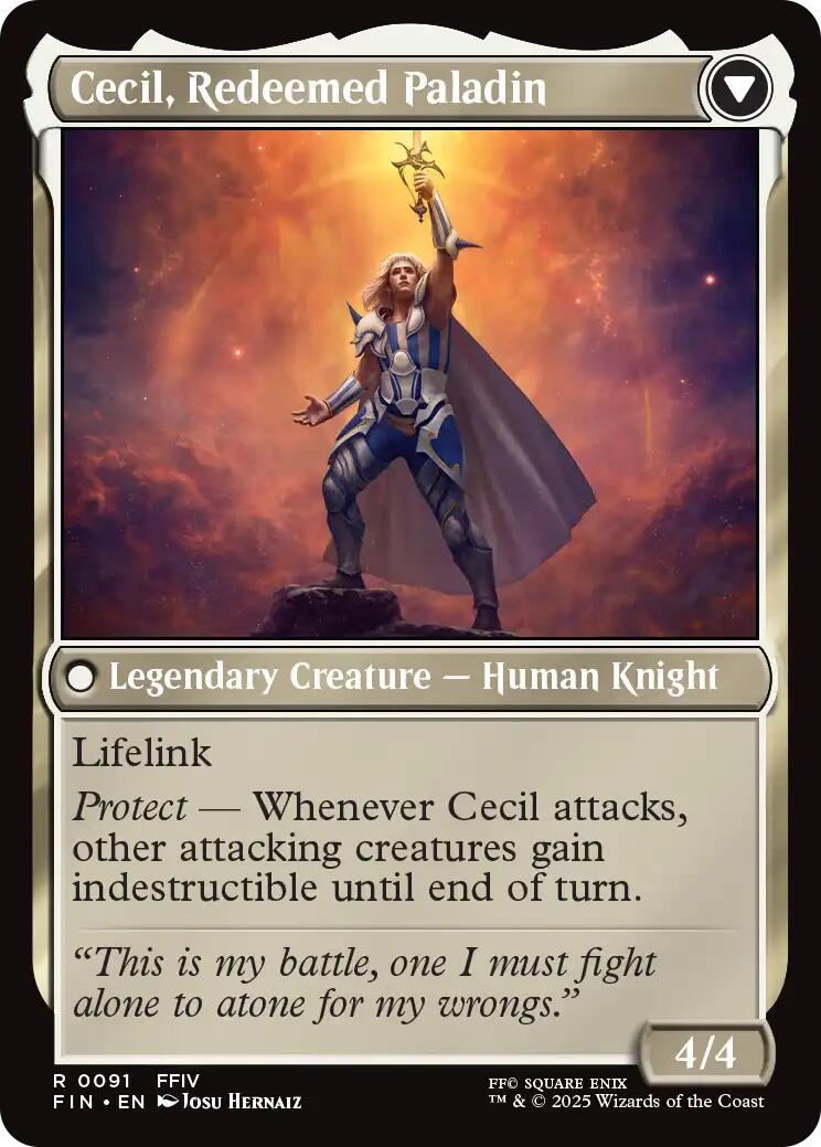 Cecil, Dark Knight // Cecil, Redeemed Paladin [FINAL FANTASY] | Webway Games